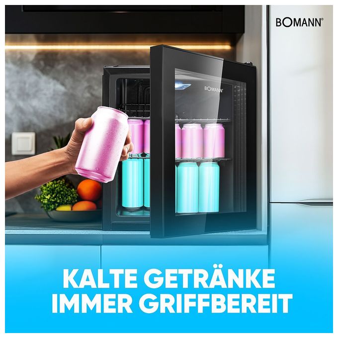 46 l / 46 l Tischkühlschrank EEK: E 66 kWh Jahr  KSG7291 (Schwarz) 