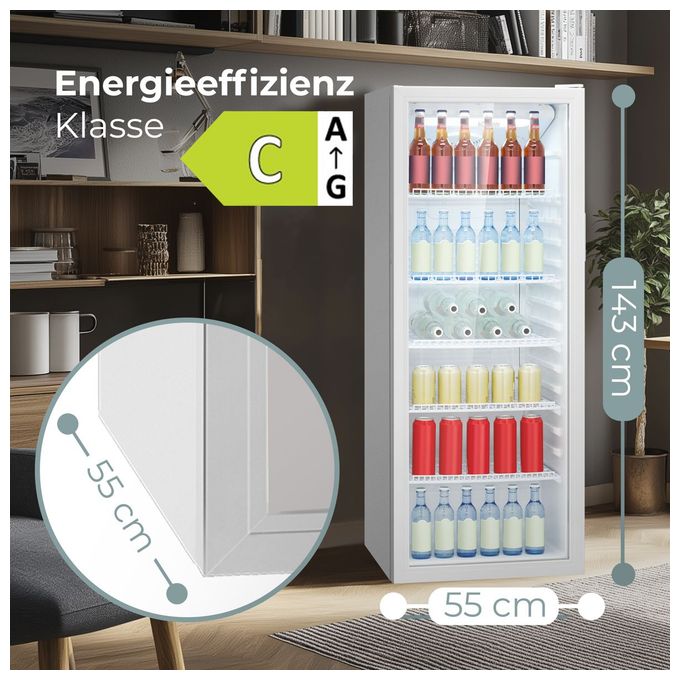 235 l Kühlschrank freistehend EEK: C 433 kWh Jahr  KSG7292 (Weiß) 