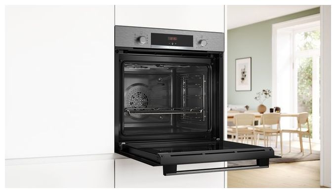 Backofen-Set groß AutoClean mit autarkem 60 cm Induktions Kochfeld EXB43IK1 (HBA514BS3 + PIF64RBB5E + HEZ631070) 