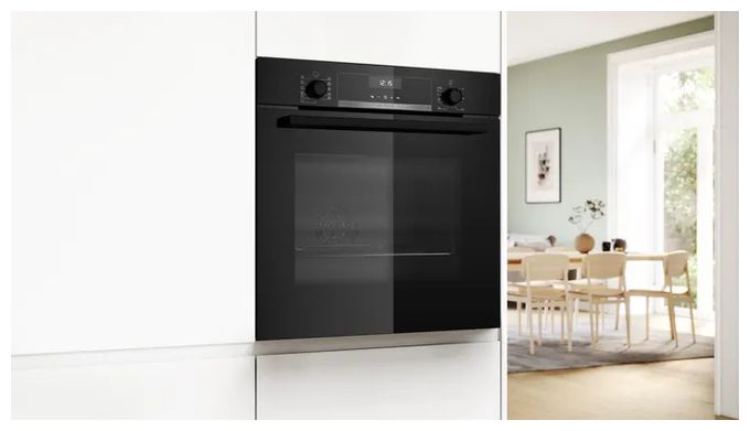 Herdset groß AutoClean Ecoclean mit 80 cm Glaskeramik Kochfeld HBD632LS82 (HBG537BB4 + PKH845BB1D) 