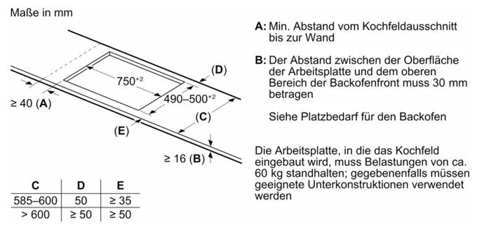 Backofen-Set groß AutoClean mit autarkem 80 cm Induktions Kochfeld HBDMATTK03 (HBG4790B3 + PVW89BHC1E) 