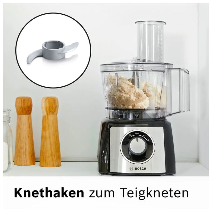 900 W Küchenmaschine 2,3 l  MCM3PM38S MultiTalent 3 Plus (Schwarz/Silber) 