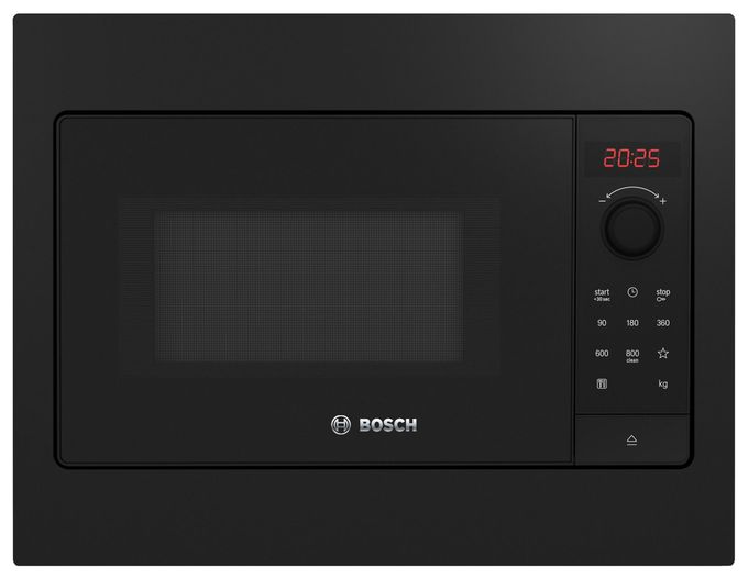 Einbau-Mikrowelle 800 W Größe: klein 5 Stufen (Schwarz) Serie 2 BFL523MB4 