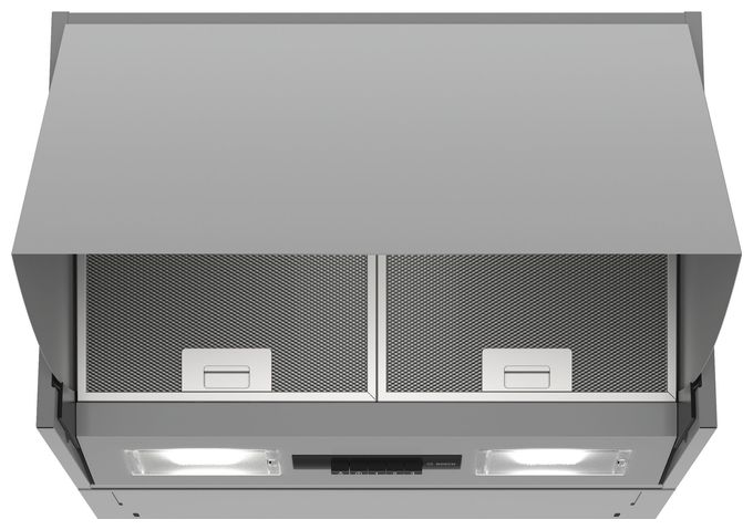 Abluft/Umluft Dunstabzugshaube/Esse Einbau 60 cm (Silber) Serie 2 DEM63AC00 Zwischenbauhaube 