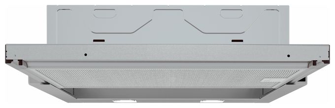 Abluft/Umluft Dunstabzugshaube/Esse Einbau 60 cm (Metallisch, Silber) Serie 2 DFL063W57 