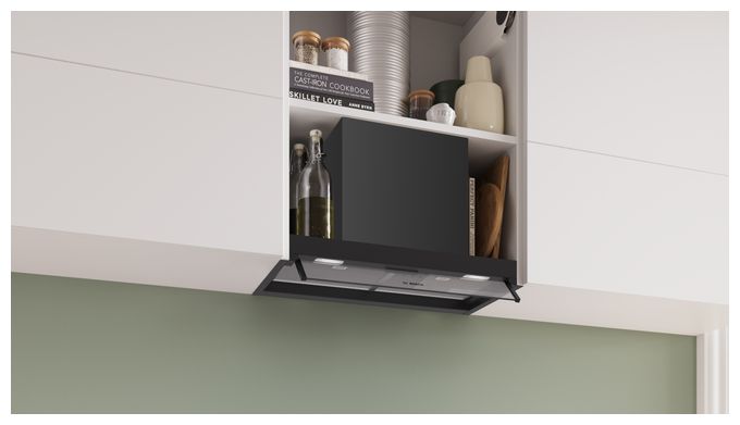 Abluft/Umluft Dunstabzugshaube/Esse Einbau 60 cm (Schwarz) Serie 4 DBB65CC60 