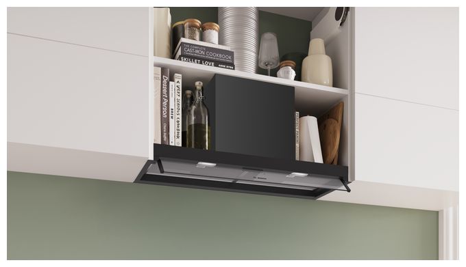 Abluft/Umluft Dunstabzugshaube/Esse Einbau 798 mm (Schwarz) Serie 4 DBB85CC60 