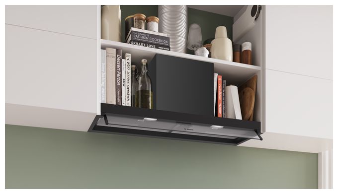 Abluft/Umluft Dunstabzugshaube/Esse Einbau 86 cm (Schwarz) Serie 4 DBB95CC60 