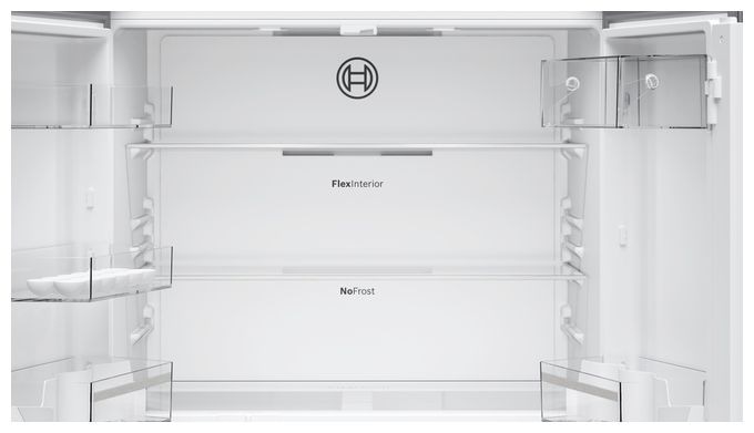 Side-by-Side Kühl-/ Gefrierkombination French Door 405 l / 200 l 333 kWh NoFrost 1830 mm x 905 mm  Serie 4 KFN96VPEA (Edelstahl) 