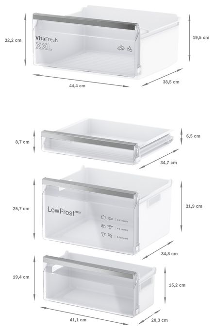 183 l / 84 l Einbau Kühl-/Gefrierkombination 229 kWh Serie 4 KIV86SFE0 