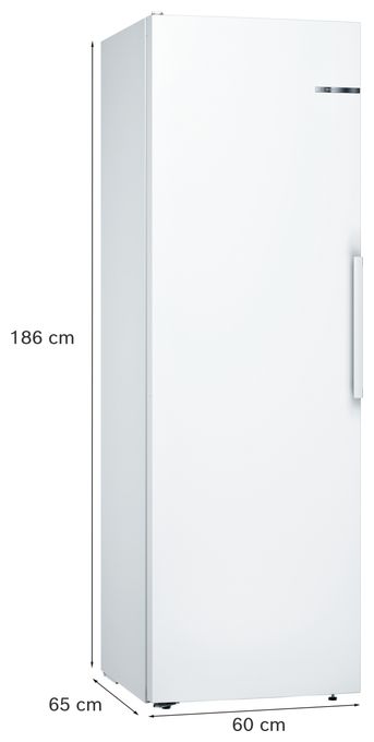 346 l / 346 l Kühlschrank freistehend EEK: E 116 kWh Jahr  Serie 4 KSV36VWEP (Weiß) 