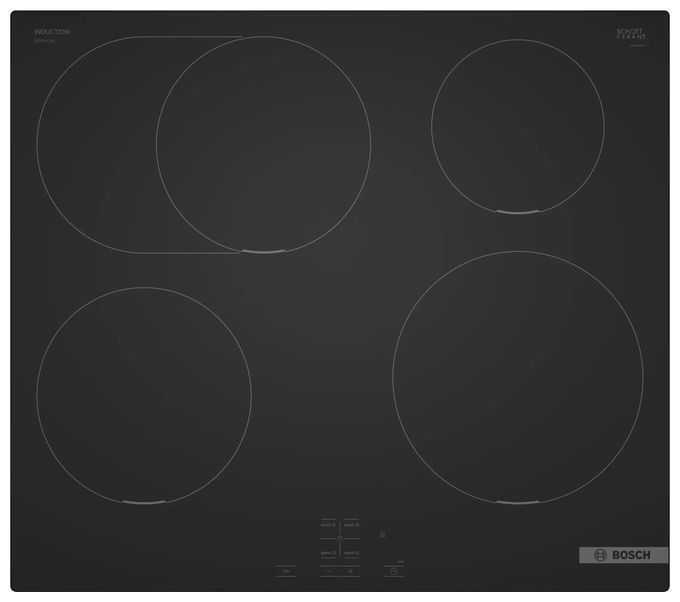 60 cm Induktions Kochfeld/Herdplatte 4 Zone(n) Serie 4 NIF61ABB5E herdgebundenes 