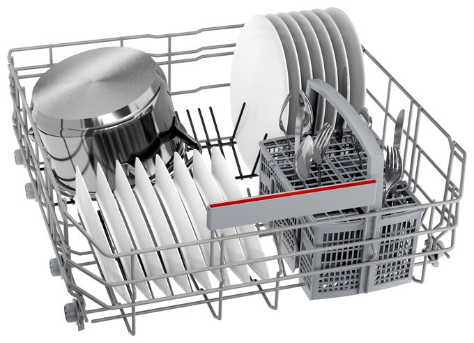 60 cm Geschirrspüler teilintegriert (ohne Front) Sehr leise 13 Maßgedecke aquaStop Funktion Wärmetauscher Serie 4 SMI4EAS28E 
