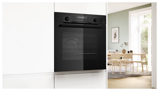 Einbaubackofen groß Dampfgaren AutoClean (Schwarz) Serie 6 HRG4780B7F 