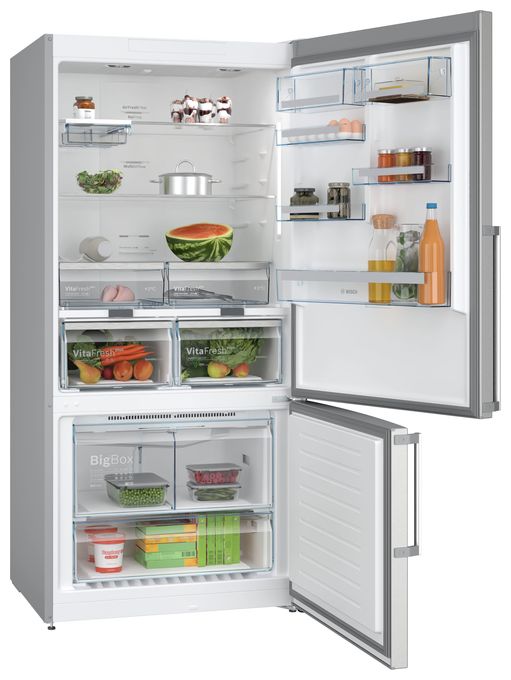 479 l / 152 l Kühl-Gefrierkombi freistehend NoFrost 246 kWh Jahr  Serie 6 KGN86AIDR (Edelstahl) 