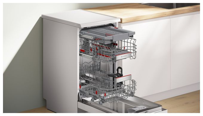 45 cm Geschirrspüler freistehend Leise 10 Maßgedecke aquaStop Funktion Serie 6 SPS6YMI14E 