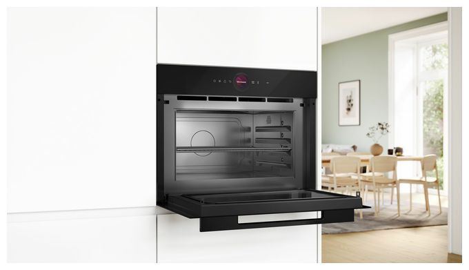 Einbau-Mikrowelle 1000 W Größe: groß 5 Stufen Grill (Schwarz) Serie 8 CEG932XB1 