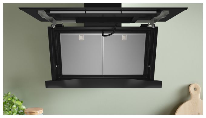 Dunstabzugshaube Wand 90 cm Abluft/Umluft (Schwarz) Serie 8 DWK91LT65 