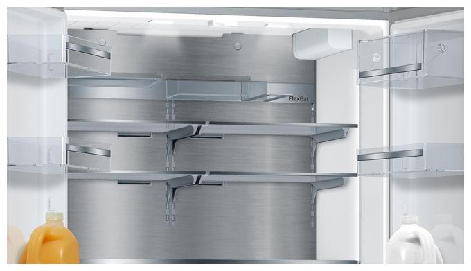 Side-by-Side Kühl-/ Gefrierkombination French Door 402 l / 171 l 333 kWh 1830 mm x 905 mm  Serie 8 KFF96PIEP (Edelstahl) 