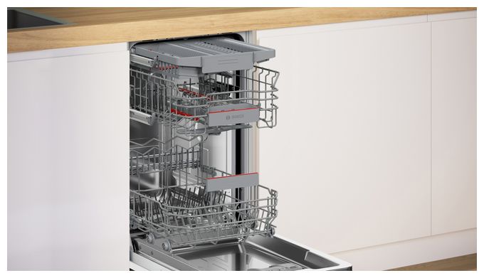 45 cm Geschirrspüler vollintegriert (ohne Front) Leise 10 Maßgedecke aquaStop Funktion Serie 4 SPV4HMX13E 