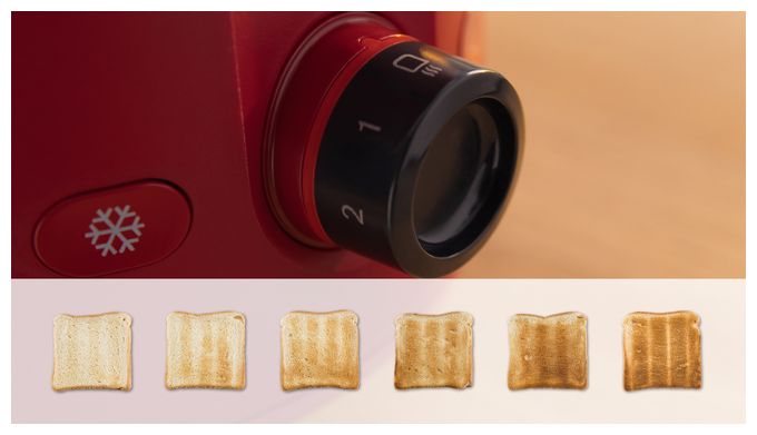 Toaster 950 W 2 Scheibe(n) 6 Stufen  TAT2M124 MyMoment (Rot) 