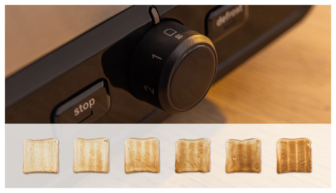 Toaster 970 W 2 Scheibe(n)  TAT6M420 MyMoment (Edelstahl) 