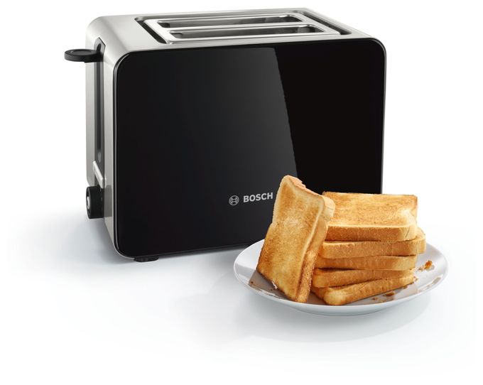 Toaster 1050 W 2 Scheibe(n)  TAT7203 CompactClass (Schwarz, Edelstahl) 