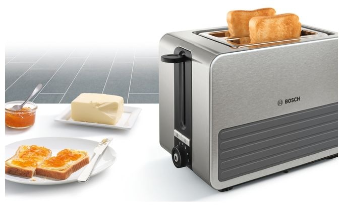Toaster 1050 W 2 Scheibe(n)  TAT7S25 CompactClass (Schwarz, Grau) 