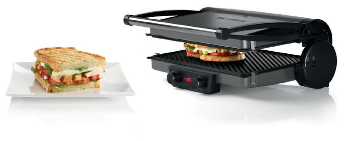 2000 W mit 328 x 238 mm Fläche  TCG4215 Kontaktgrill (Silber) 