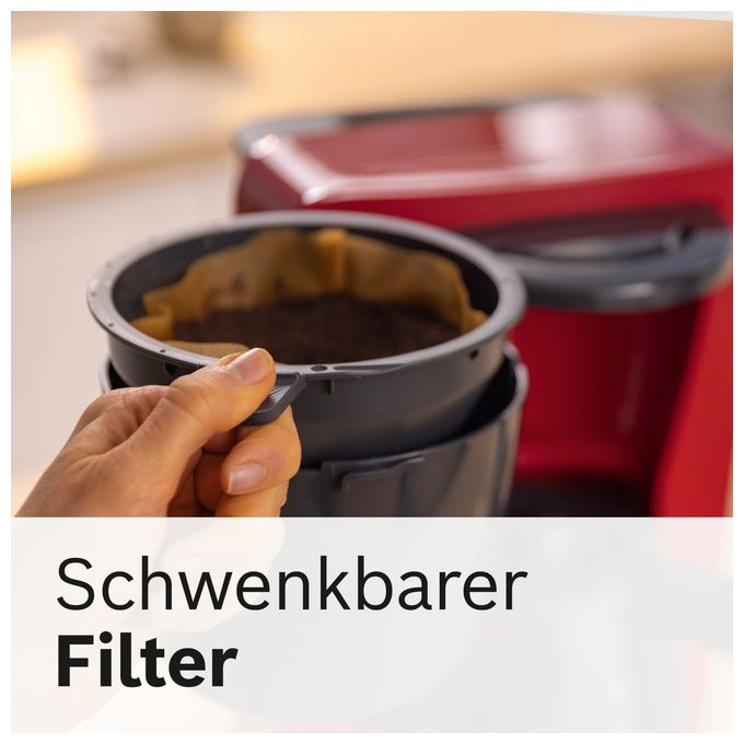 15 Tassen Filterkaffeemaschine 1,4 l  TKA3M134 MyMoment (Rot) 