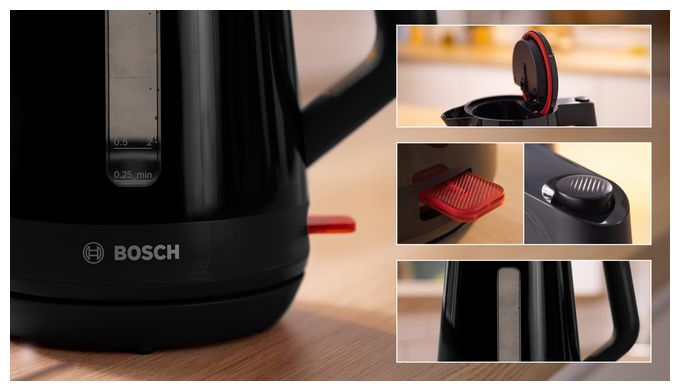 1,7 l Wasserkocher 2400 W  TWK1M123 MyMoment (Schwarz) 