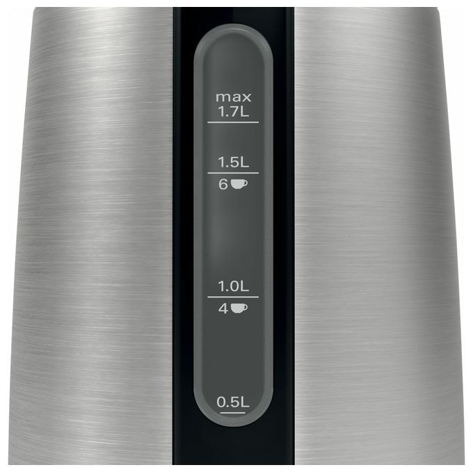 1,7 l Wasserkocher 2400 W  TWK3P420 DesignLine (Schwarz, Edelstahl) 
