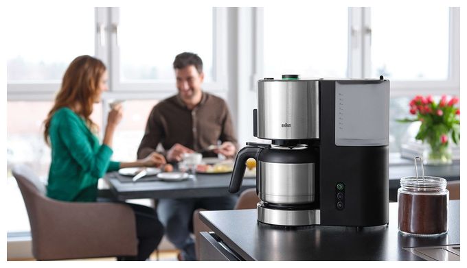 10 Tassen Thermo Filterkaffeemaschine  KF5105BK IDCollection (Schwarz, Edelstahl) 