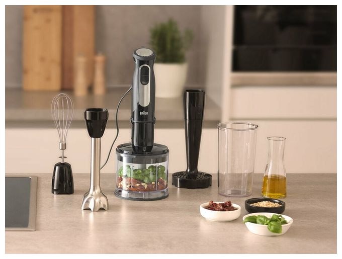 Stabmixer 1000 W 25 Stufen  MQ55307M MultiQuick 5 Pro (Schwarz, Silber) 