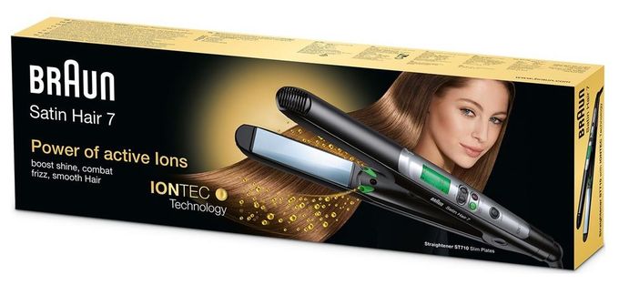 Haarglätter  ST710 Satin Hair 7 (Schwarz) 
