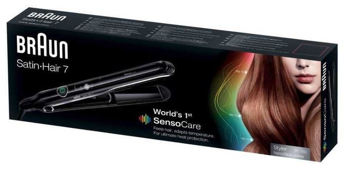 Haarglätter  ST780 Satin Hair 7 SensoCare (Schwarz) 