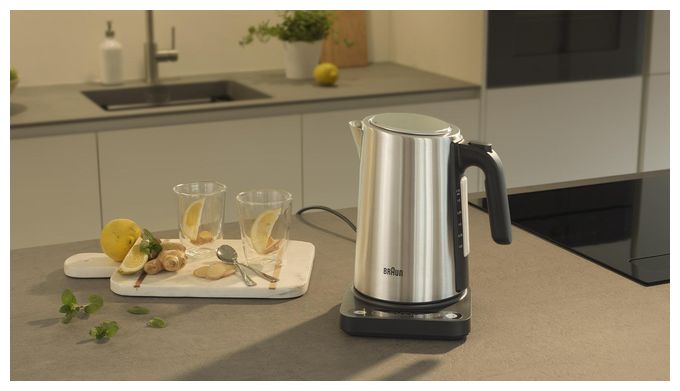 1,7 l Wasserkocher 2200 W  WK5205 ID Collection (Schwarz, Edelstahl) 