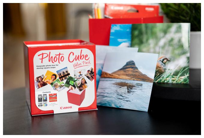 originale Druckerpatronen Schwarz, Cyan, Magenta, Gelb PG-540/CL-541 Photo Cube Value Pack 