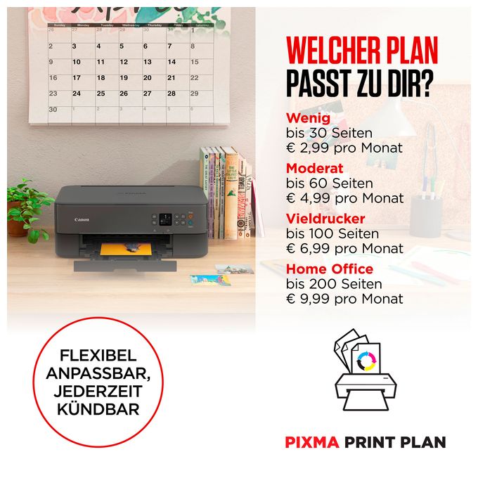 PIXMA TR4750i WLAN-Farb-Multifunktionssystem Fotodrucker, Schwarz 