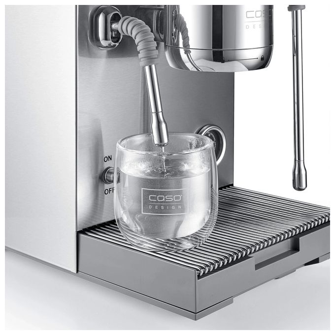 Siebträger Kaffeemaschine 19 bar 3000 W  1825 Espresso Gourmet Advanced (Silber) 