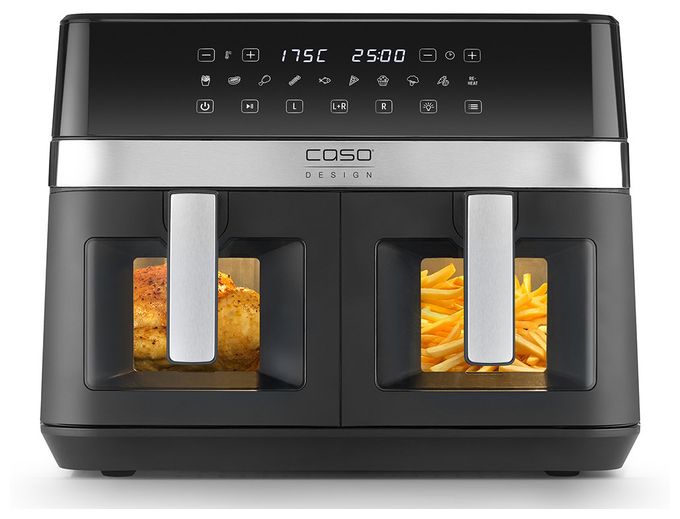 Doppel Heißluftfritteuse 14 l 2200 W  3186 AirFry DuoChef (Schwarz, Silber) 