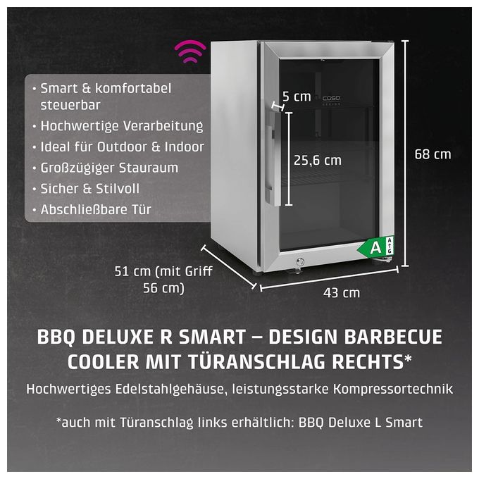 Weinkühler Freistehend BBQ Deluxe-R Smart 