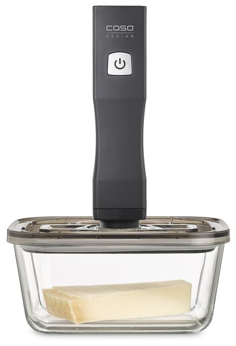 Container Rechteckig 1,5 l Glas  VacuBoxx Eco L (Grau, Transparent) 