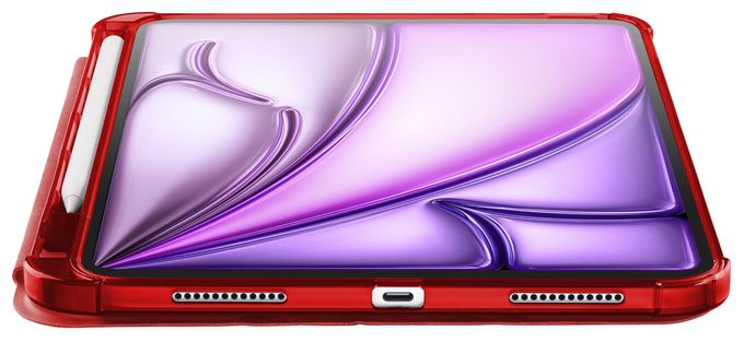 Folio aus Kunstleder für Apple IPAD AIR 10.9" (2020) IPAD AIR 10.9'' (2022) IPAD AIR 11" (2024) IPAD PRO 11" (2018) bis 27,9 cm (11") (Rot) Folio Pro 