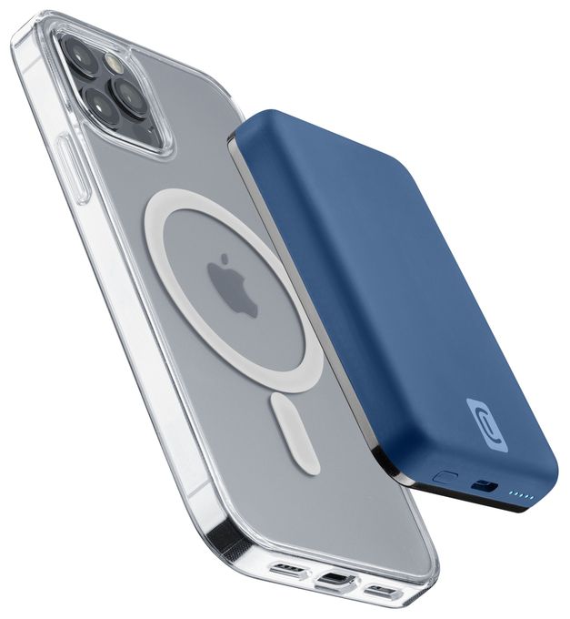 5000 mAh Powerbank USB Typ-C Kabelloses Laden  Magsafe (Blau) 
