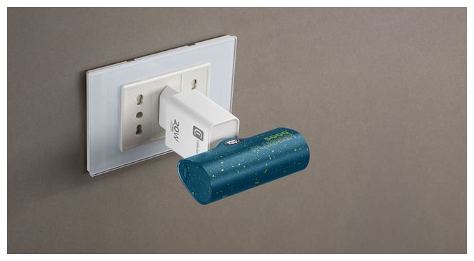 5000 mAh Powerbank USB Typ-C  Plugger (Blau) 