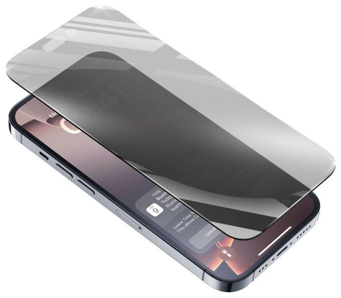 Datenschutz-Bildschirmschutz " Privacy " gehärtetes Glas 9H für  Apple iPhone 16 Pro Top Secret Eclipse 