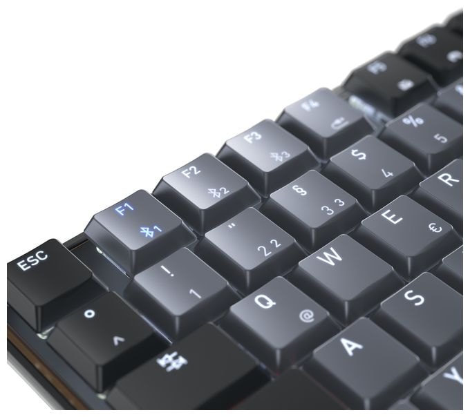 LED Heimbüro Tastatur USB + Bluetooth  KW550MX LP (Schwarz) 