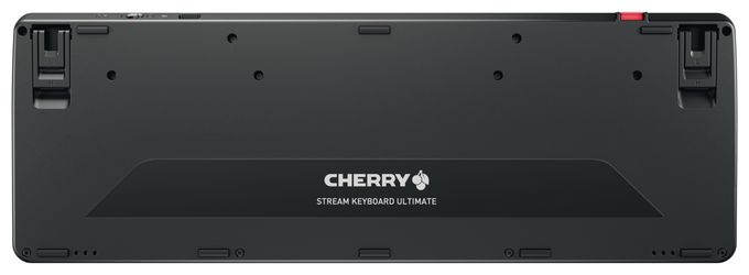 LED Heimbüro Tastatur USB + RF Wireless + Bluetooth 2.4 GHz  Stream Ultimate (Schwarz) 