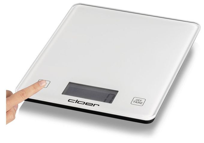 Elektronische Küchenwaage bis 10 kg Genauigkeit 5 g  6871 (Weiß) 